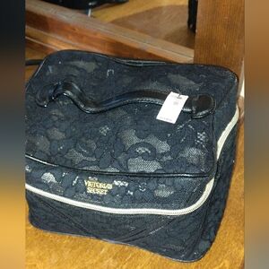 Victoria's Secret Black Travel Cosmetics Case